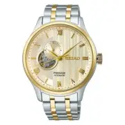 Seiko Pre sage SSA464J1 Skeleton Automatic Two Tone SSA464 Dress Watch New