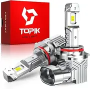 Topik T6 Ultra Bright 9005 Fog Light Bulbs, Upgrade Halogen Bulbs to LED, 300% Brighter, 6000K, Plug and Play
