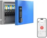 WeHere 24 Key Lock Box Wall Mount, APP Bluetooth/Wi-Fi Remote/One Time Password Share/Fixed Code Unlock, Smart Cabinet, Organizer for Apartment, Hotel, Office, House Management