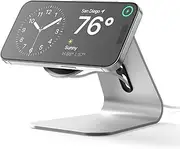 elago MS4 Charging Stand Compatible with MagSafe Charger - Premium Silicone Stand Compatible with iPhone 16/15/14/13/12 Series [Charger Not Included] (Sliver)