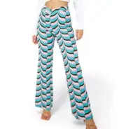 Zara Wide Leg Pants Womens Size M NWT Rave Festival Party Retro Sale
