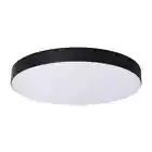 HUOKU Lumin 15.8 in. Black LED Flush Mount w/ Banded Edge and Ultra-Thin Shaded