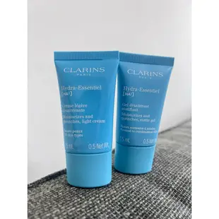 CLARINS 克蘭詩 水潤奇蹟 清爽保溼霜 15ml/ 保濕凝凍15ml