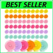 60-Inch Retractable Tapes - 100 Soft and Portable Fabric Measuring Tapes for All