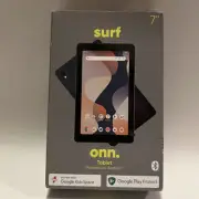 New: Onn Surf Tablet 7" Android 14 Go Edition Bluetooth 32GB Storage 3GB RAM New