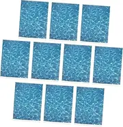 Artificial River Sheet 10pcs Water Grain Sticker for DIY Tabletop Water Features and Micro Landscapes
