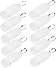 ARTSEWPLY 10pcs Portable Empty Lotion Containers with Carabiner Travel Friendly Makeup Perfume Bottles for Shampoo and Emulsion Washable and Reusable