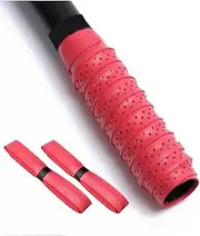 2 Grips Tennis Racket Grip Tape - Precut and Dry Feel Tennis Grip - Tennis Overgrip Grip Tape Tennis Racket - Wrap Your Racquet for High Performance (Red)