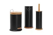 White Magic 3 in 1 Bathroom Set Black