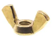QTY 1 Brass Wing Nut 3/16" X 24 TPI BSW Imperial
