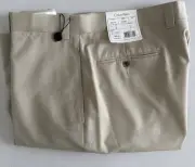Calvin Klein Mens Flat Front Khaki Pants Style JRMYP Size 36x32