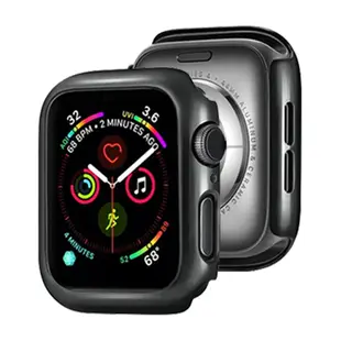 Redmoon APPLE Watch 9/8/7 9H鋼化玻璃+PC全包覆雙料防摔保護殼 41/45mm