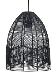 [Oriel Lighting] Serang Cane Pendant Light Shade Only 35cm in Black