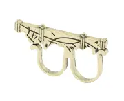 Hip Hop Rock Punk Rings Men's Two-Finger Ring Gift for Doctor Strange Fans