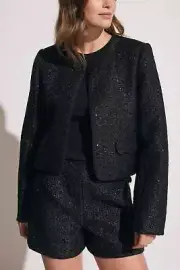 DECJUBA Maria Boucle Sequin Jacket Size 14 New With Tags RRP $159.95