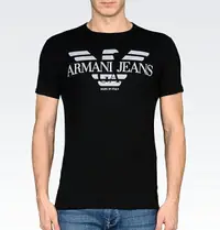 在飛比找樂天市場購物網優惠-美國百分百【全新真品】Armani Jeans T恤 男 短