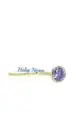 18ct Yellow Gold 2.5mm Purple CZNose Stud Ring Pin Coneset body jewellery