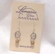 LUNASEA TREASURES SUNSTONE GEMSTONE ON STERLING SILVER RING EARRINGS NEW