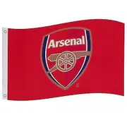 Arsenal FC Core Crest Flag Red One Size