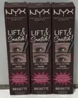 NYX Lift N Snatch Brow Tint Pen in Burnette 0.03 Fl oz Lot of 3