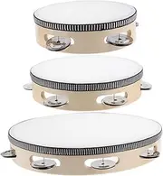 ULDIGI Interactive Boys and Girls' Tambourine Set 3pcs Educational Hand Percussion Instruments Music Education Tool