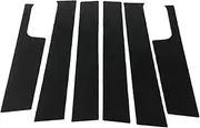 LUMIXE 6PCS Polished Pillar Posts, for Jeep Compass 2007-2015, Window Trim Cover BC Column Sticker Chromium Styling Auto Window Pillar Molding