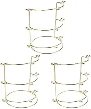 3pcs Crown Display Stand Bridal Headband Metal Headband Tiara Headband Headband Holder Rack Headband Stand Holder Table Hair Hoops Rack Hair Band Rack for Display Headwear Holder