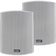 AWS502W 5.25" Indoor/Outdoor Speakers Pair White Earthquake
