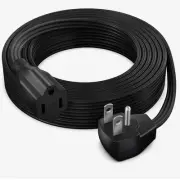 Maximm Extension Cord Heavy Duty (25 Feet) Flat Wire 3-Prong Flat Plug, 14 AW...