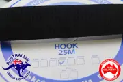 Sew On HOOK and LOOP Fastener Tape 38mm Black 25m roll each 50m total