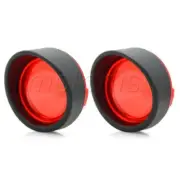 2pcs Turn Light Red Lens Cover Bezels Visor for Harley Touring Softail Dyna FLHR