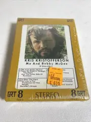 Kris Kristofferson Me And Bobby McGee 8 Track Tape SEALED NOS