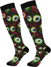 [GAIREG] Halloween Evil Eyes Compression Socks Hiking Compression Socks for Women High Compression Socks for Women, Halloween Evil Eyes, One size
