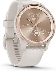 [Garmin] vívomove Trend, Stylish Hybrid Smartwatch, Long-Lasting Battery Life, Dynamic Watch Hands and Touchscreen Display, Ivory
