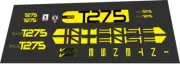 INTENSE C275 CUSTOM MADE FRAME DECAL SET neon yellow