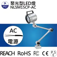 在飛比找Yahoo奇摩購物中心優惠-【日機】聚光燈 NLSM15CP-AC LED聚光燈 機台工