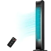 Uthfy Oscillating Tower Fan with Remote Electric Standing Tower Fan Floor Fan...