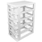 Storage Box Organizer Transparent Stationery Container Drawer Type Closet