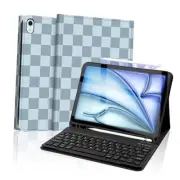for iPad Air 11-inch (M3/M2-2025/2024) Case with Keyboard, Wireless Keyboard