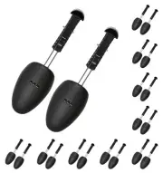 10 Pairs Plastic Shoe Tree Stretcher Shaper for Men (Black)