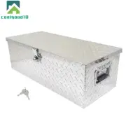 Universal Truck Bed Tool Box Trailer Storage Toolbox Black w/Lock 30"X13"X10"
