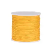 Nylon Cord DIY Making Satin String Craft Wire 147ft, Gold Tone