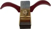 Vaveren Woodworking Plane Flat Bottom Plane Manual with Handle Brass Carpenter Tool Efficient Hardware for Trimming Mini Wood Planer