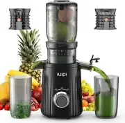 Slow Masticating Juicer Cold Press Juicer with 4.3" Feed Chute, BPA-Free, High