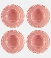 [Bordallo Pinheiro] Bordallo Pinheiro Fantasia set of 4 ceramic soup plates