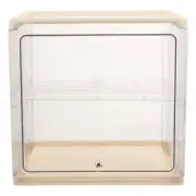 Rainbow Bread Box Container Clear Double Layer Space-saving Storage