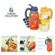 Mason Jar Pitcher with Airtight Lid - Perfect for Sun Tea, Juices & Cold Brew