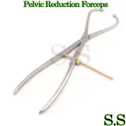 Pelvic Reduction Forceps 15" With Ball Tips And Gold Coated Screw Orthope,pe-204