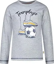 [SALT AND PEPPER] Boys LS Print/Flock Teamplayer Baby and Toddler T-Shirt Set