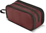Large Capacity Pencil Case for Kids Pencil Case for Teen Compartment Pencil Case Multi-Functional for Office Wine Red
